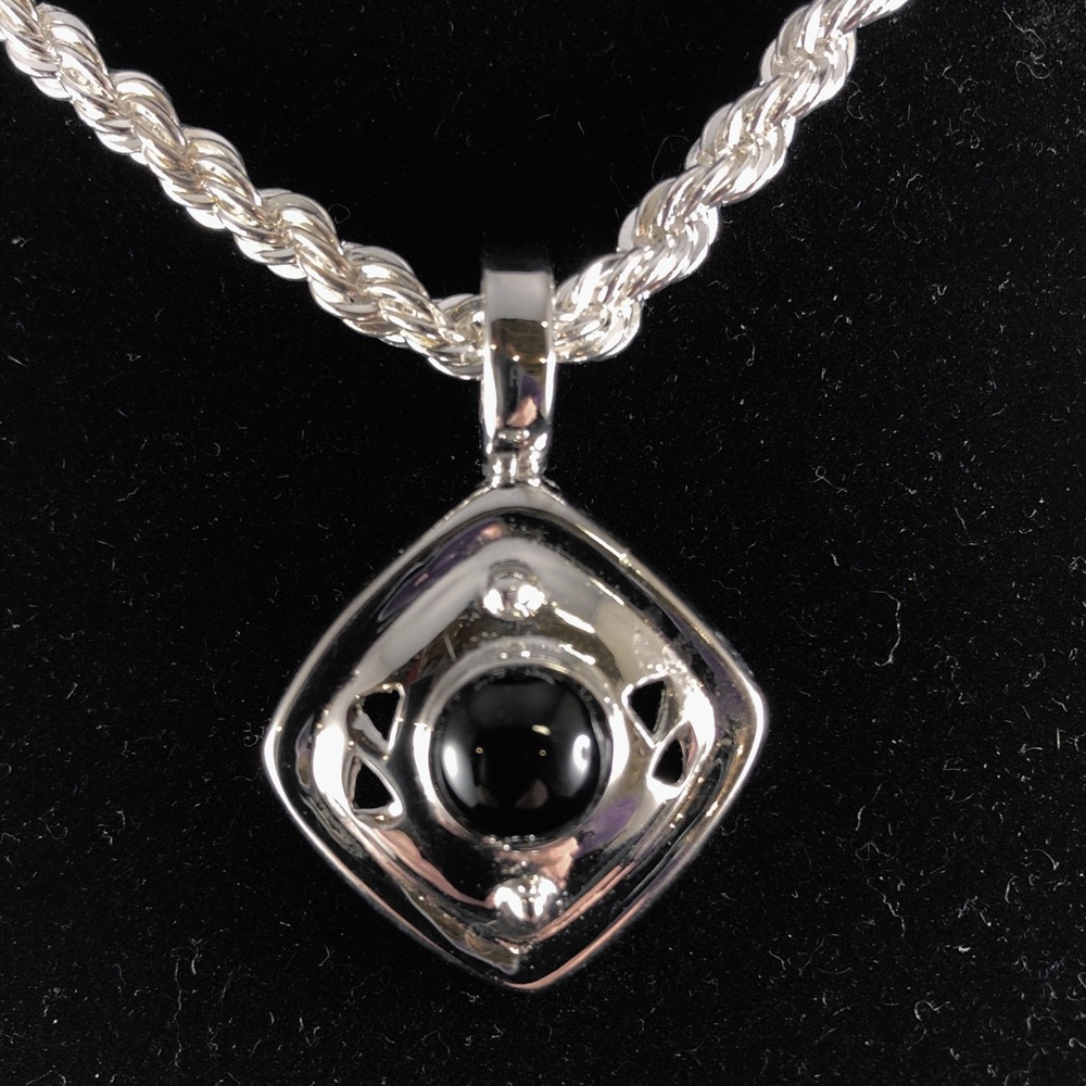 Sterling Silver/ Black Onyx Pendant